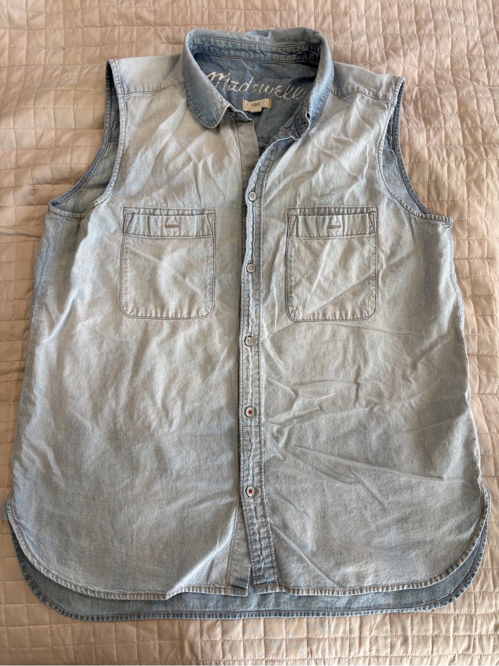 Madewell Washed Denim Tank
